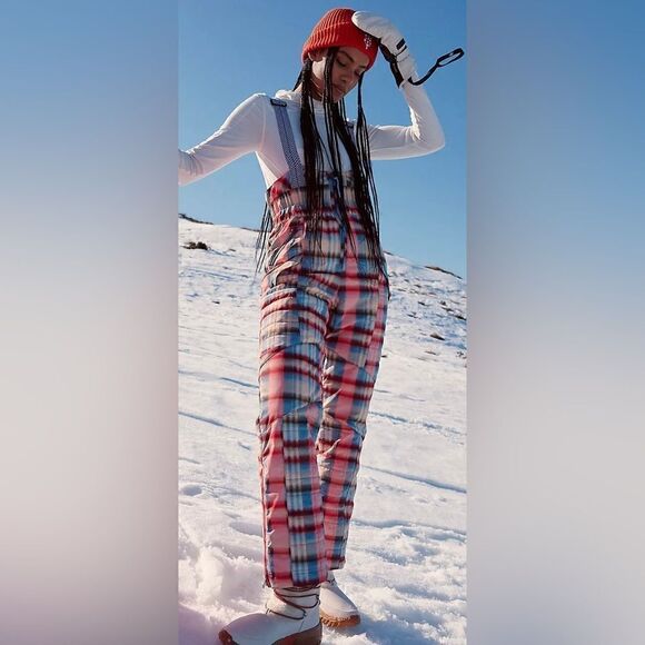 Free People All Prepped Printed Bib/size XS new - Picture 1 of 10